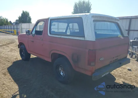1983 Ford Bronco U100 из США, поврежденный, VIN 1FMDU15Y1DLA73484